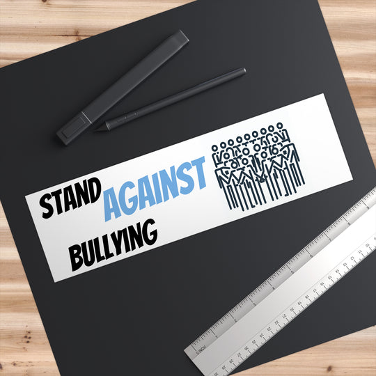 Illustrated Anti Bullying Bumper Sticker