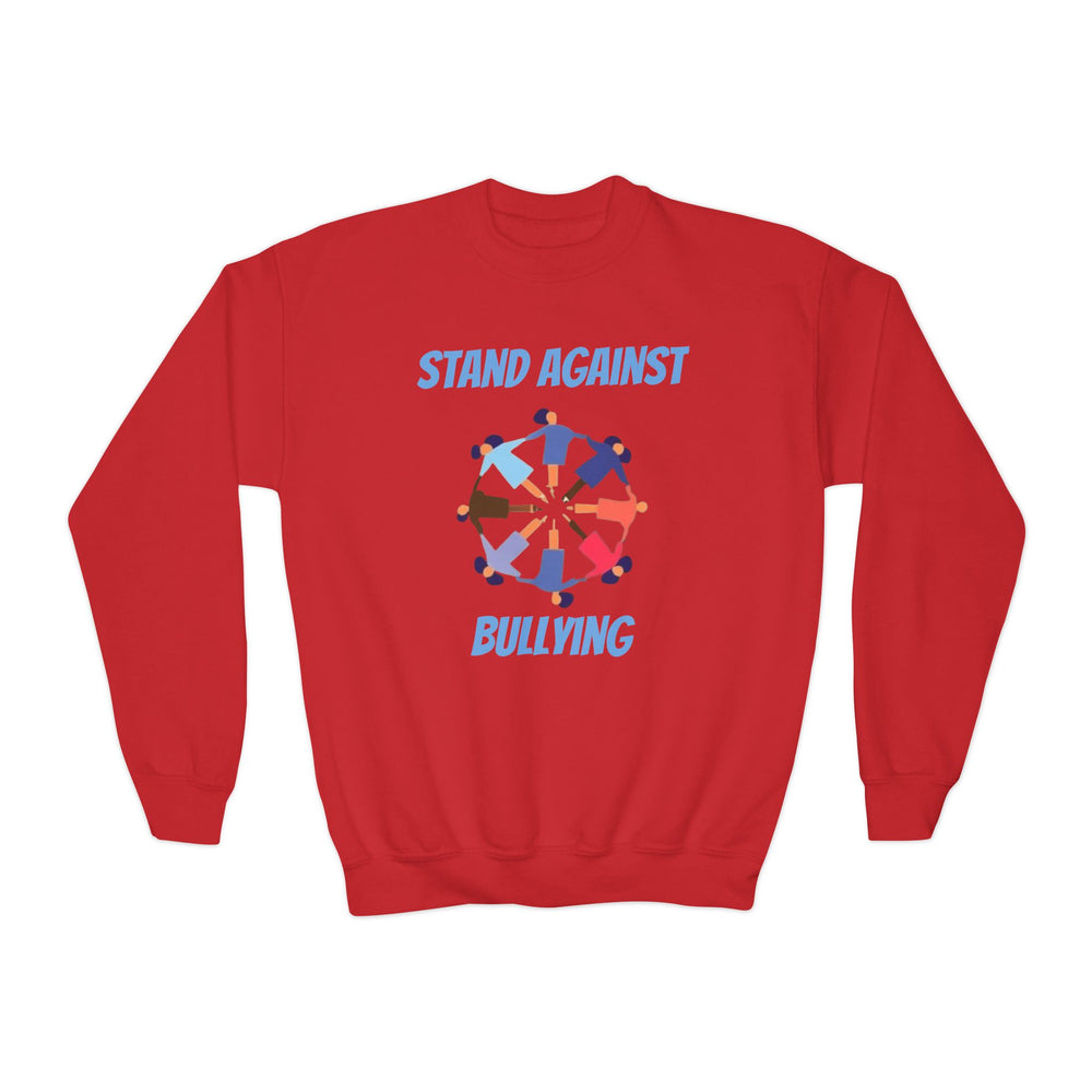 Anti Bullying Youth Crewneck Sweatshirt - Stand Against Bullying Awareness