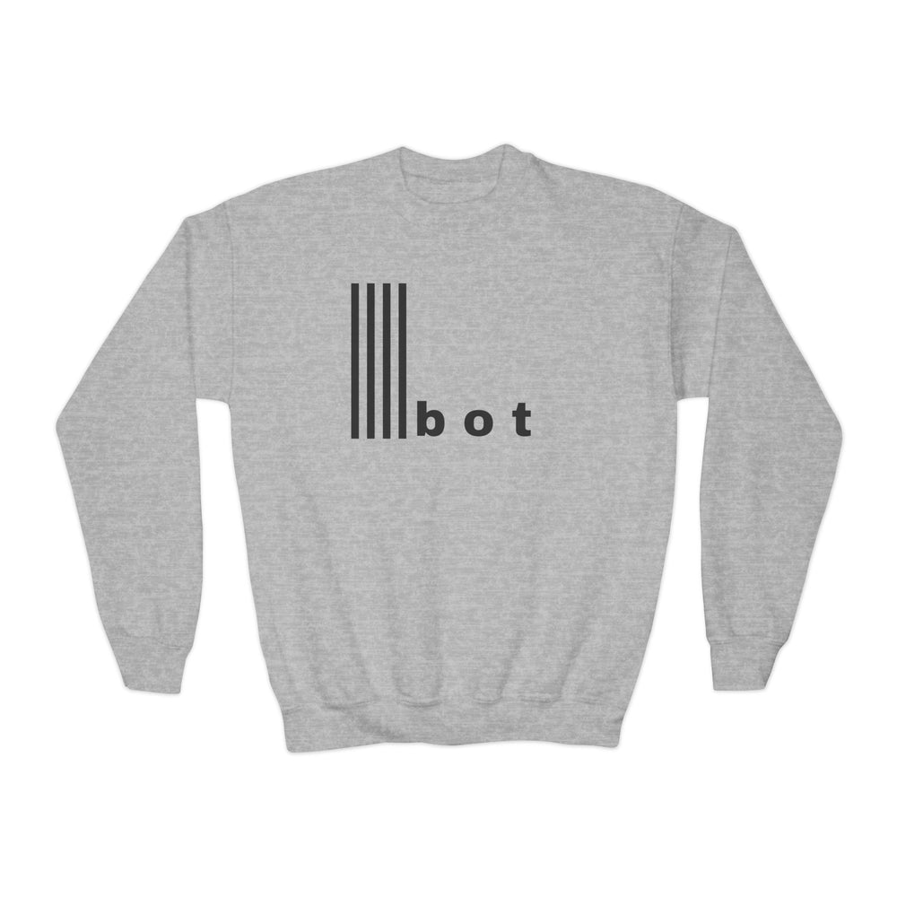 Youth Crewneck Sweatshirt - Funny Bot AI Imagery