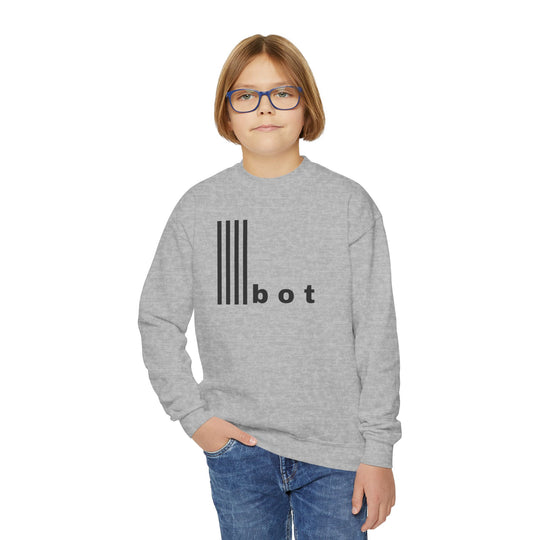 Youth Crewneck Sweatshirt - Funny Bot AI Imagery