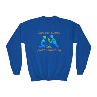 Earth Day Youth Sweatshirt - Plant a Tree Design