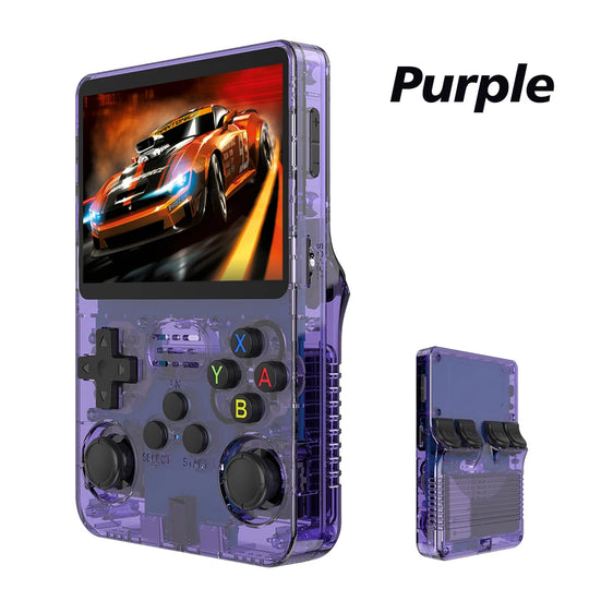 R35s Plus R36S Retro Handheld Video Game Console Linux System 3.5 Inch IPS Screen Portable Pocket Video Player 64GB 128GB Games