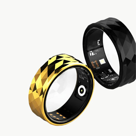 New R12M Men Smart Ring Heart Rate Monitor Eye Catching Design for Sports and Fitness Tracker