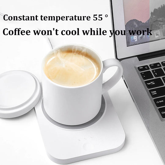 USB Charge Electric Coffee Warmer 55° Constant Temperature C Elegant Short Design