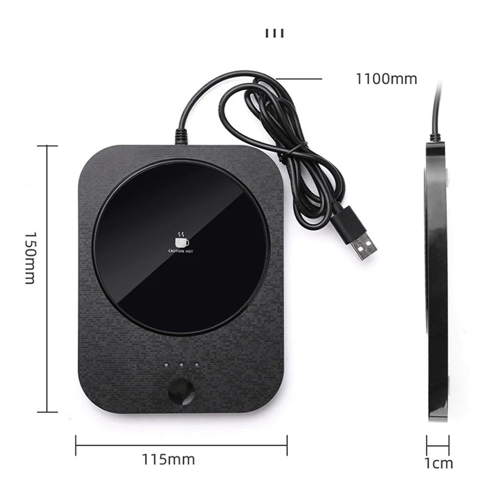 USB Charge Electric Coffee Warmer 55° Constant Temperature C Elegant Short Design