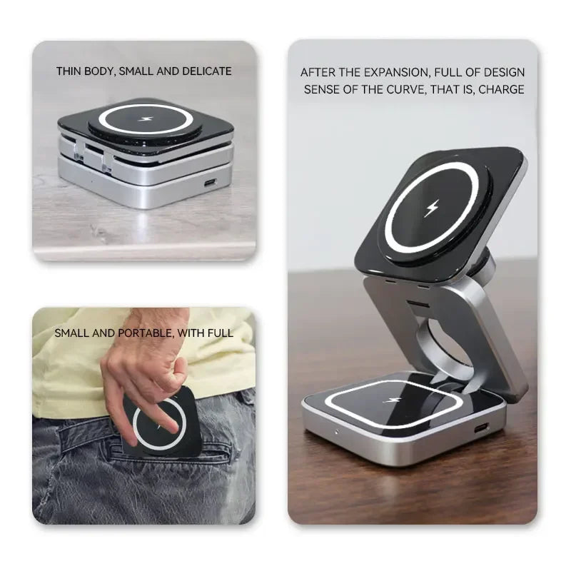 Fast 30W Magnetic Wireless Charger Stand