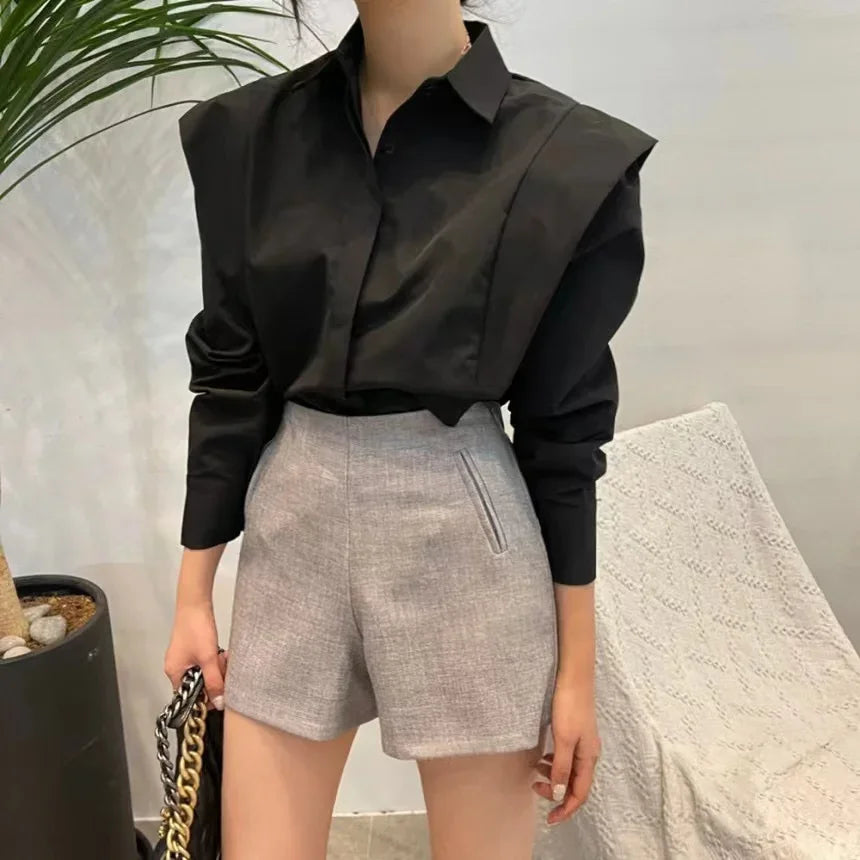 Women's Office Party Fashion Design Long Sleeve Blouse Eye Catching Women Top for Business Casual Events